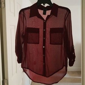 Burgundy Summer Blouse